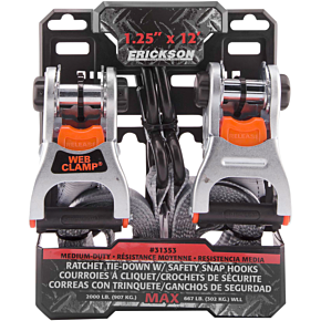 Ratchet Tie-Down - 1.25" x 12' - Gray 31353