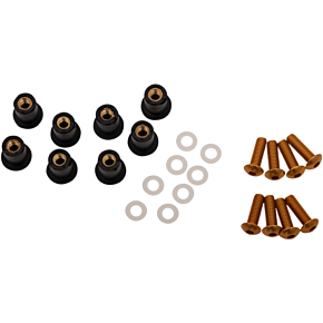 PUIG Windscreen Screw Kit - Yellow