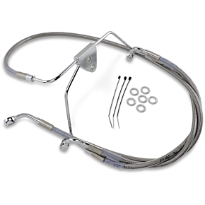 Brake Line - Front - +8" - Touring - Stainless Steel 1741-2632