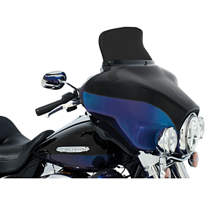 Memphis Shades Spoiler Windshield - 6.5" - Dark Black Smoke - FLH '96-'13 MEP84410