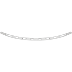 Memphis Shades Windshield Trim - Polished - Oval - FLH '14+ MEM0975