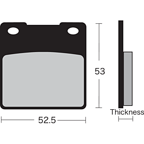 Vesrah Semi-Metallic Brake Pads - VD-327 VD-327