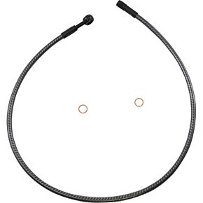 Brake Line - Front - 10 mm - 180° - 32" - KARBONFIBR AS77632