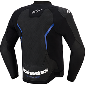 GP Force v2 Leather Airflow Jacket - Black/Metallic Blue - US 38 / EU 48 3100326-1591-48