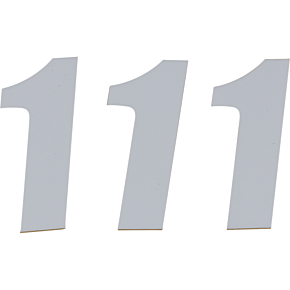 SX Plate Number - #1 - White - 4" 45-14-1