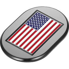 Antenna Cover - Right Rear Fender - American Flag - Black FD21-AC-BLK-RT