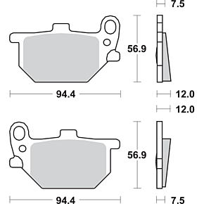 HF Brake Pads - XS 400 545HF
