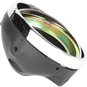 7" Side Mount Headlamp Shell - Black 66-65010