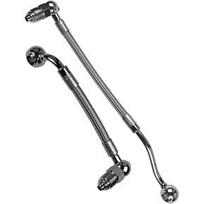 Goodridge Fuel Line Pair - Clear - FLHT HDFL-005