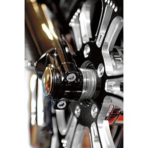Klock Werks Lower Fork Leg/Axle Cap - Black KW16-01-0010-B