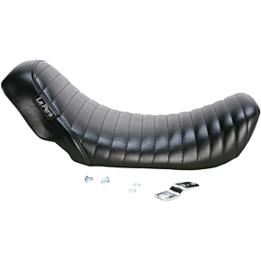 Le Pera Bare Bones Solo Seat - Pleated - Black - Dyna LK-001PT