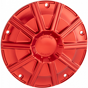 10-Gauge Derby Cover - Red - Touring/Trike 700-006