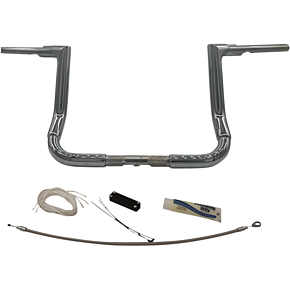 Fat Baggers Inc Handlebar Kit - Flat Top - 12" - Chrome 609112