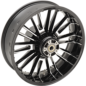 Coastal Moto Rear Wheel - Atlantic 3D - Single Disc/ABS - Black Cut - 18"x5.50" 3D-ATL185BCABST