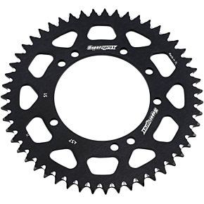 Supersprox Rear Sprocket - Black - Kawasaki/Suzuki - 51 Tooth RAL-457-51-BLK