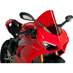 PUIG Race Windscreen - Red - Ducati