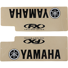 Fork Shield Decal - Upper - Yamaha - Black 06-38206