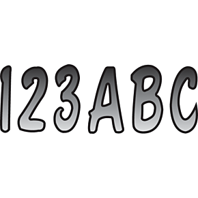 I.D. Sticker Kit - 200 Series - Silver Gradation SIBKG200