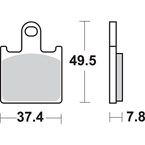 Dual Carbon Brake Pads - ZX-14R 838DC