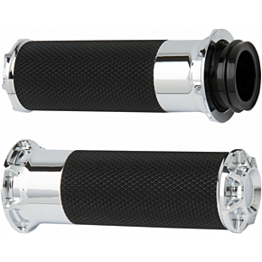 Grips - Beveled - Cable - Chrome 07-330