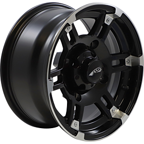 Wheel - Roll'n 104 - Front/Rear - Machined Black - 14x7 - 4/156 - 4+3 4734-031AB