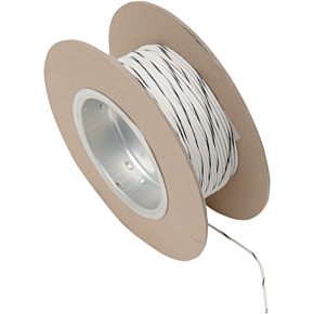 #18-gauge White/black Stripe 100' Spool Of Primary Wire