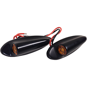 Front LED Turn Signals FLTR - Black TC-947B