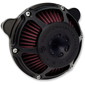 Performance Machine Pm Max HP Air Cleaner - Black Ops - XL 0206-2080-SMB