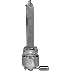 Pingel Fuel Valve - Flag Chrome - 22mm - Round