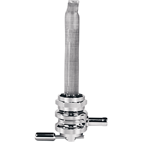 Pingel Fuel Valve - Wave Chrome - 22mm - Round