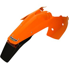 Ufo Enduro Rear Fender with Light - '98-'20 KTM Orange KT03081-127