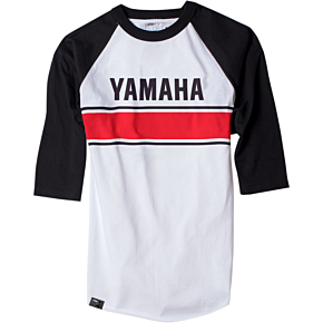 Yamaha Vintage Baseball T-Shirt - White/Black - XL 17-87236