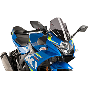 PUIG Race Windscreen - Dark Smoke - Suzuki