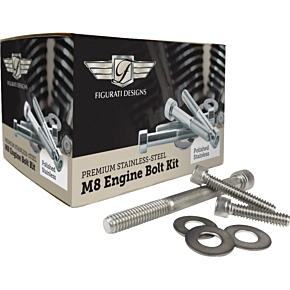 Engine Bolt Kit - Polished - M8 FD100-M8 BOLT-SS