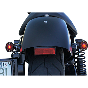 LED Turn Signals - Black with Red LEDs 05-250-RB