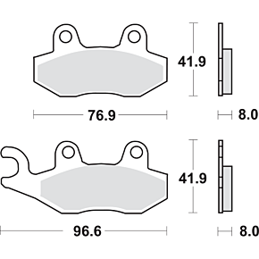 Scooter Brake Pads - Burgman 400 1721-1829