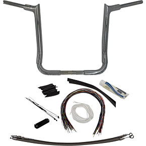 Fat Baggers Inc Handlebar Kit - Pointed Top - 16" - Chrome 809116