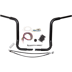 Fat Baggers Inc Handlebar Kit - Rounded Top - 16" - Black 809416-B