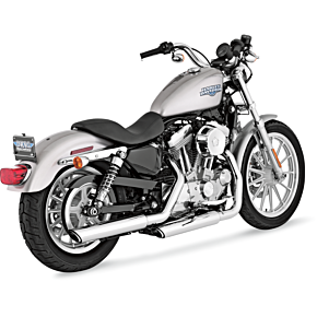 Vance  Hines Twin Slash Mufflers - Chrome 16839