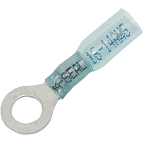 Ring Terminal Heat Sealable .25" 16-14 25-pk