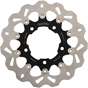 Galfer Braking Wave® Brake Rotor - Rear - Black Carrier
