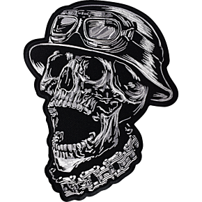 FTW Helmet Skull Embroidered Patch - Large LT30245