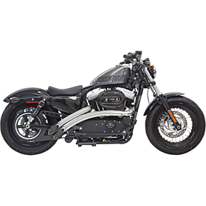 Radial Sweeper Exhaust - Chrome - '14-'19 XL 1X2FC
