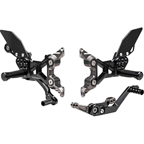 FXR Rearset - Black - BMW FXR-BM05-B