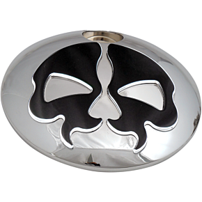 Fuel Door - Split Skull - Chrome with Black 0703-0791