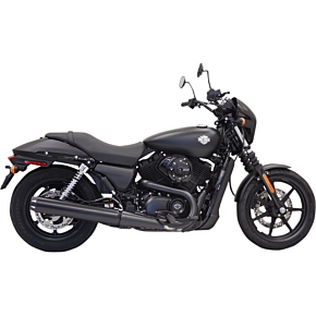 4" Black Muffler - Straight/Long - XG500/750 1587LRB