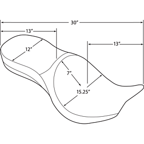 Low Profile Seat - Driver's Backrest - Pillow - Vegas 0810-1607