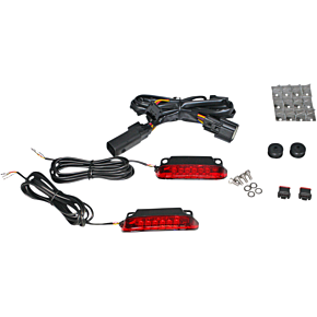 Custom Dynamics Luggage Rack Light Bar - Red CD-LR-07-R