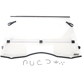 Moose Racing Full Folding Windshield - Can-Am - 2317-0181