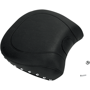 Mustang Wide Rear Seat - Studded - Black - Softail 79533